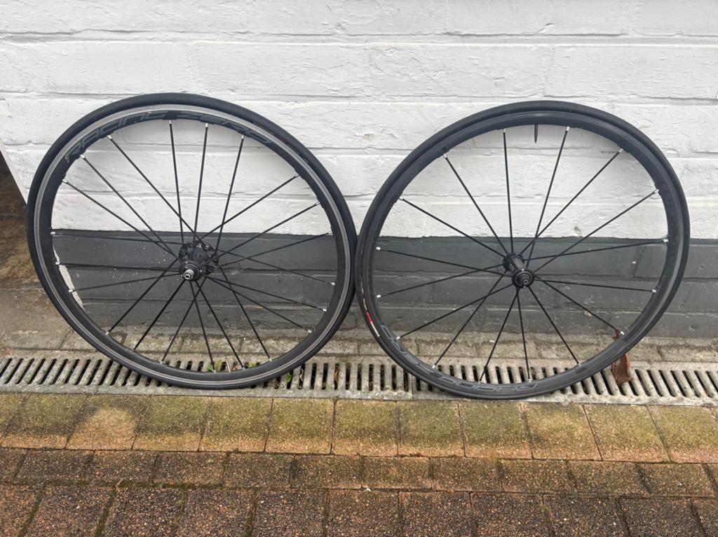 Fulcrum racevelgen+banden, Fietsen en Brommers, Ophalen, Zo goed als nieuw, Velgrem