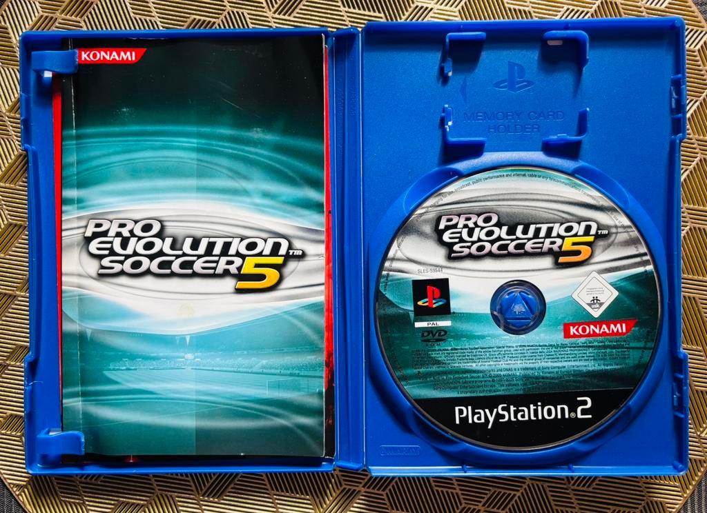Pro evolution soccer5 + Premier manager 03-04, Ophalen of Verzenden, Gebruikt