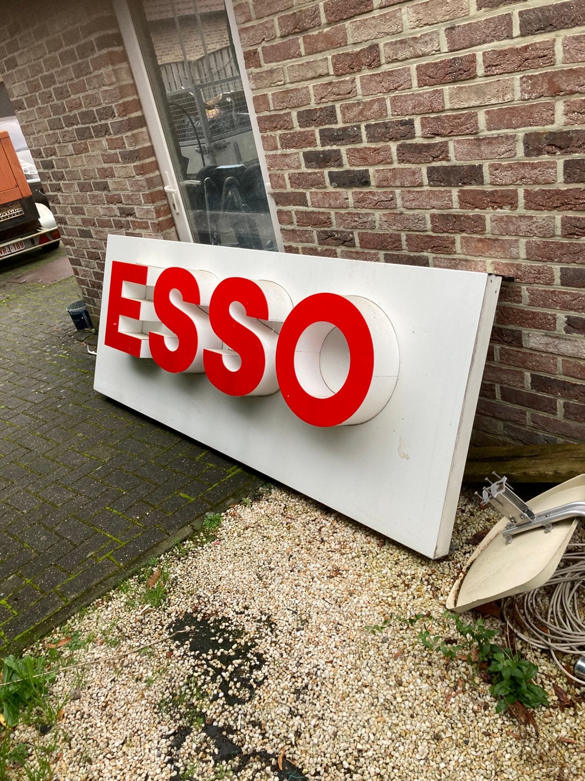Licht reclame ESSO, Verzamelen, Ophalen, Gebruikt, Reclamebord