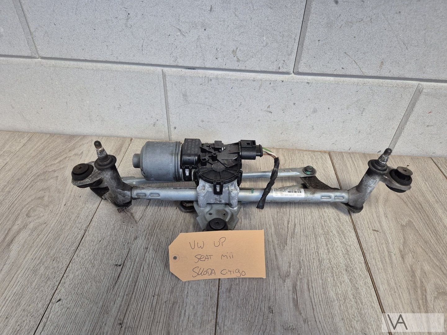 VW Up Seat Mii Skoda Citigo ruitenwissermechaniek met motor, Gebruikt, -, Volkswagen, -