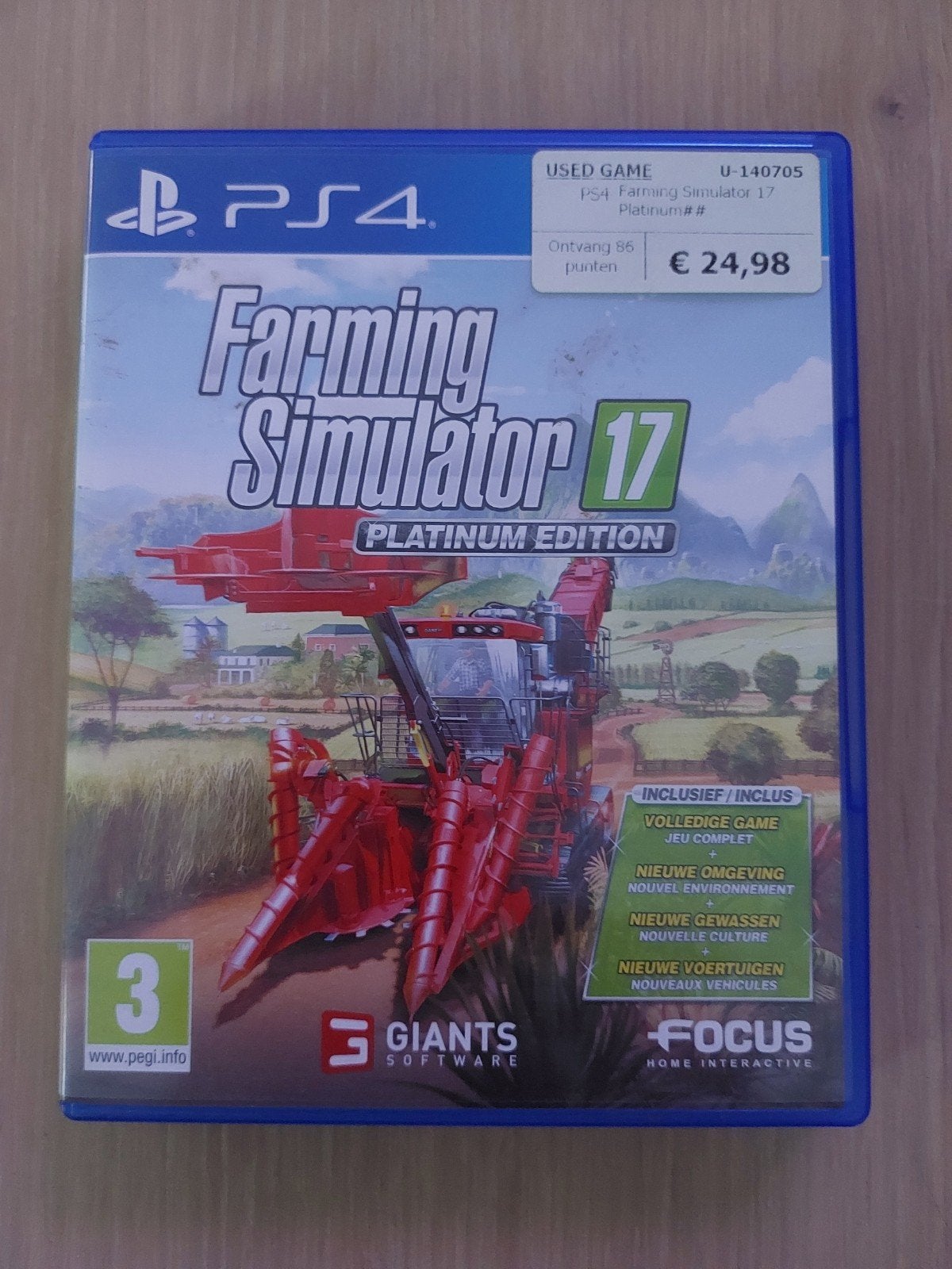 Farming Simulator 17 - Platinum Edition, Enlèvement, À partir de 3 ans
