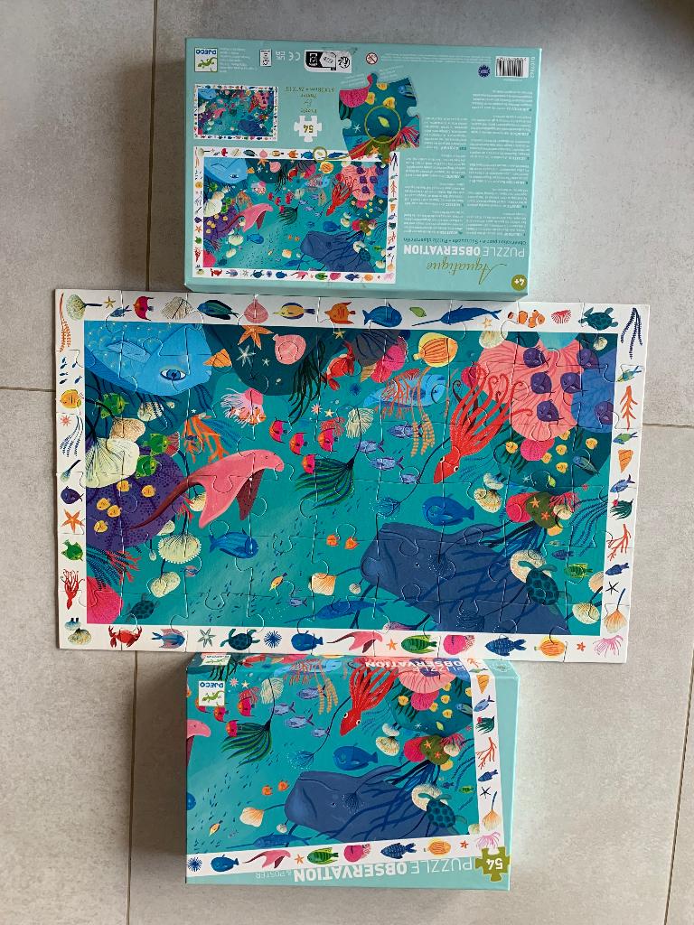 Puzzel Djeco Oceaan 54 pcs 5+, Ophalen, Meer dan 50 stukjes, Gebruikt, 4 tot 6 jaar
