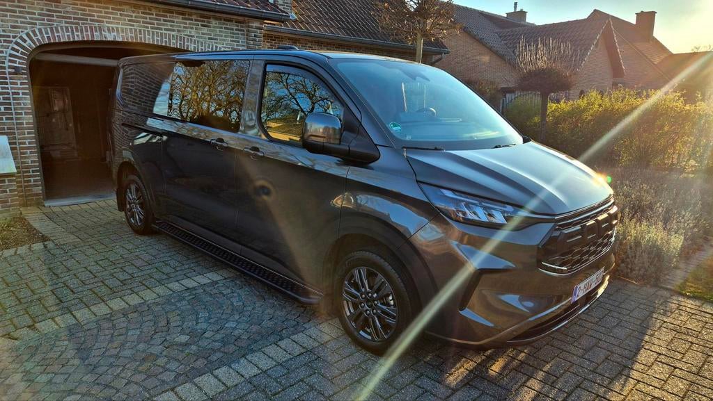 Ford Transit Custom L2H1, dub. Cab. Autom, 05/2025, 170pk, Auto's, Ford, Euro 6, Particulier, 6 deurs, Zilver of Grijs
