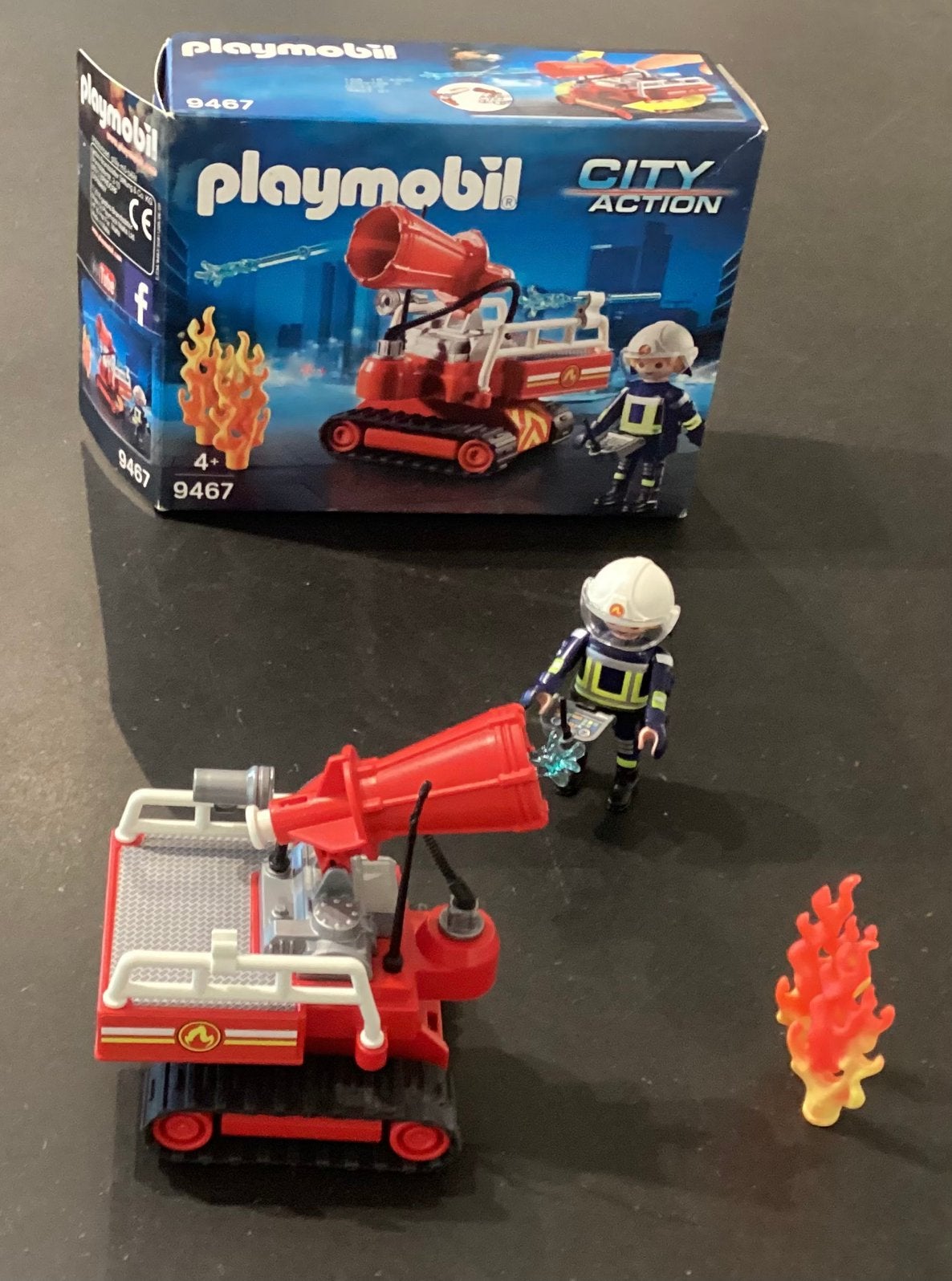 Playmobil 9467: Pompier avec robot d’intervention., Enlèvement ou Envoi, Comme neuf, Ensemble complet