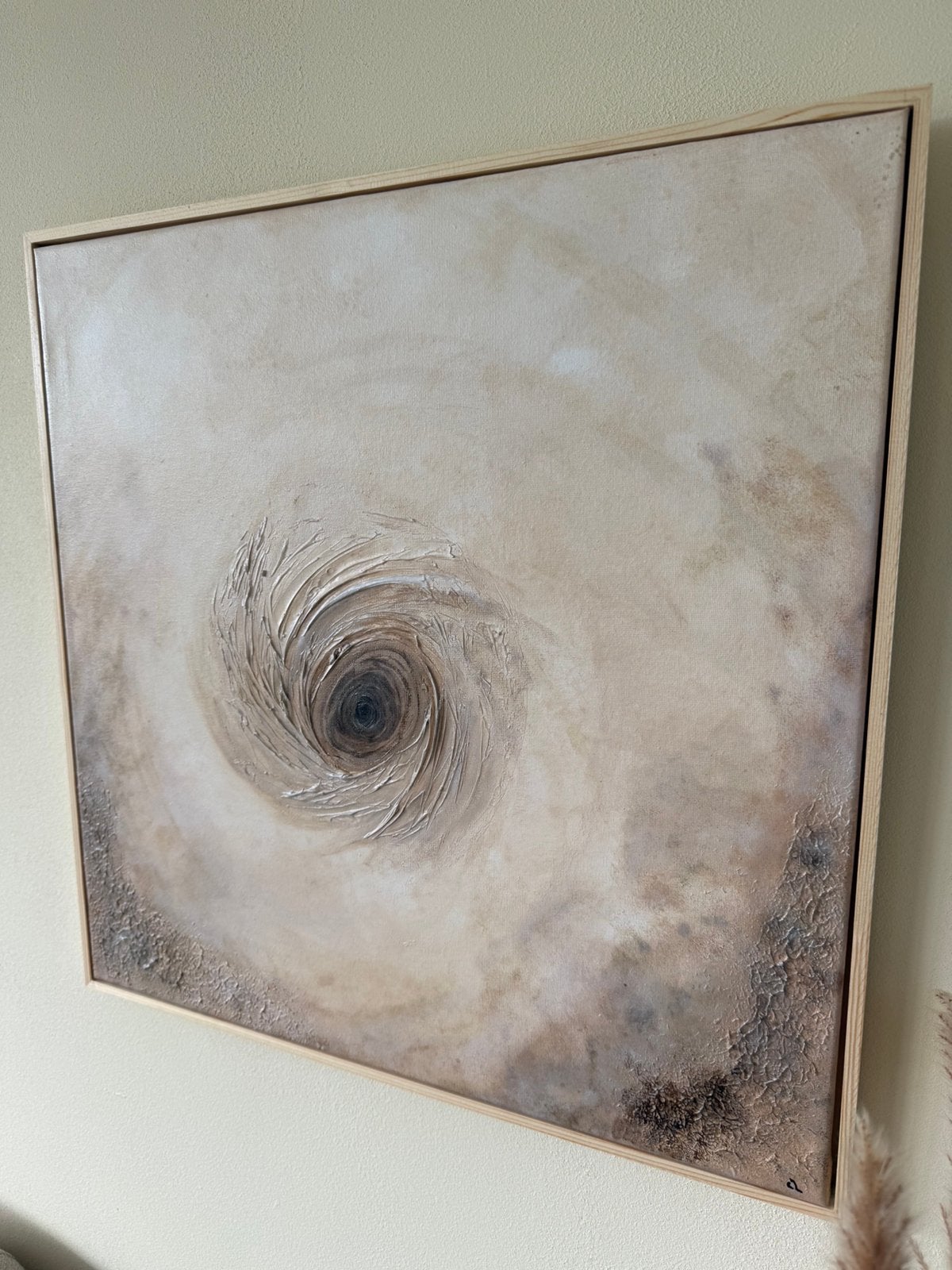 50 x 50 cm. Acryl- en 3D-effect Ik ben de schilder ‍, Ophalen of Verzenden