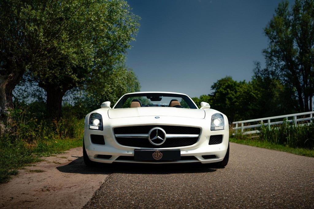Mercedes-Benz Other Mercedes-Benz SLS Roadster 6.3 AMG, Auto's, Automaat, Parkeersensor, Wit, Beige
