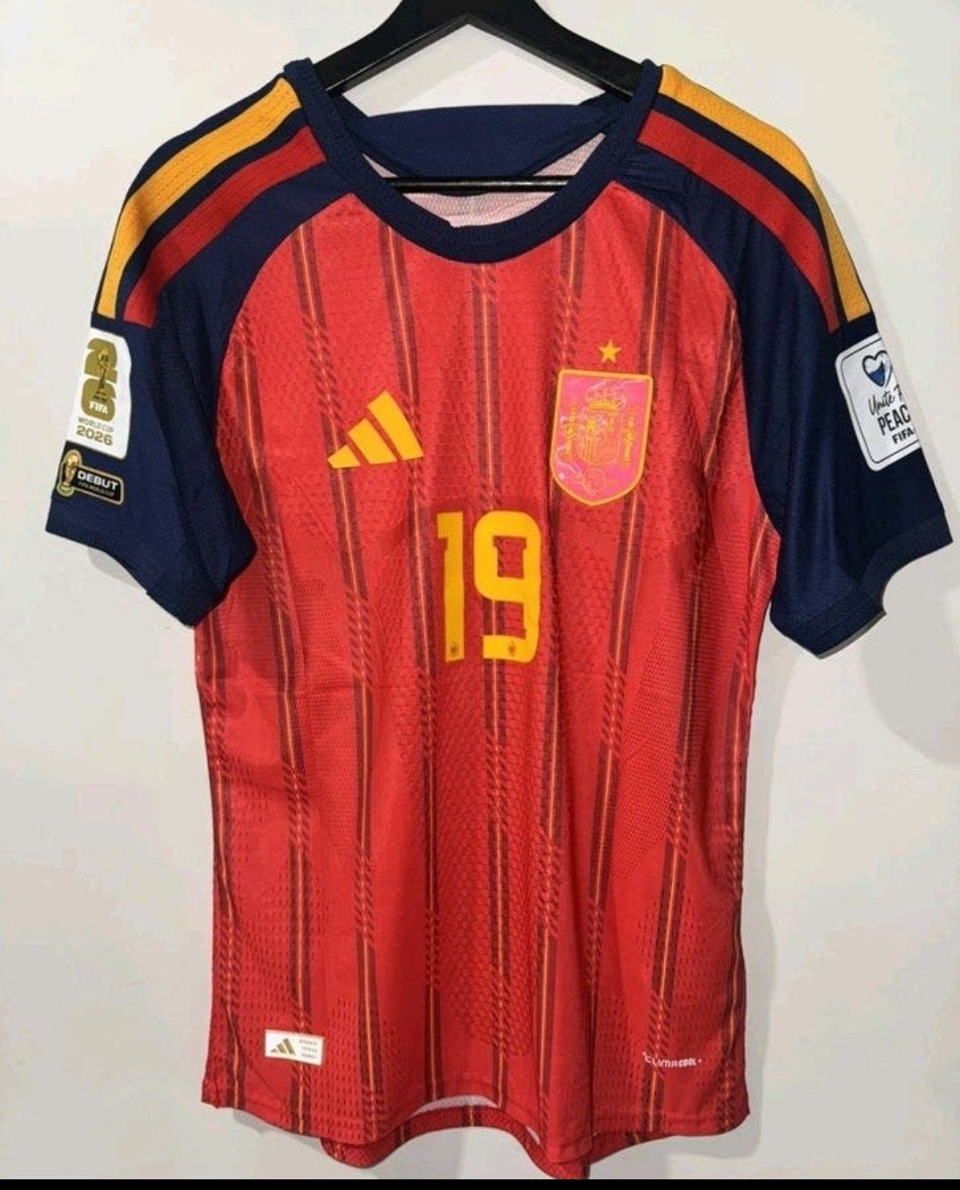 Spanje Lamine Yamal Thuisshirt Orgineel WorldCup 2026, Envoi
