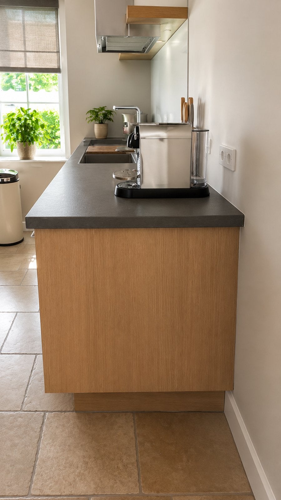 ✨ CUISINE NOIRE BRILLANTE AVEC APPAREILS ÉLECTROMÉNAGERS ✨, Enlèvement ou Envoi, Granit ou Pierre, Brillant ou Laqué, Comme neuf
