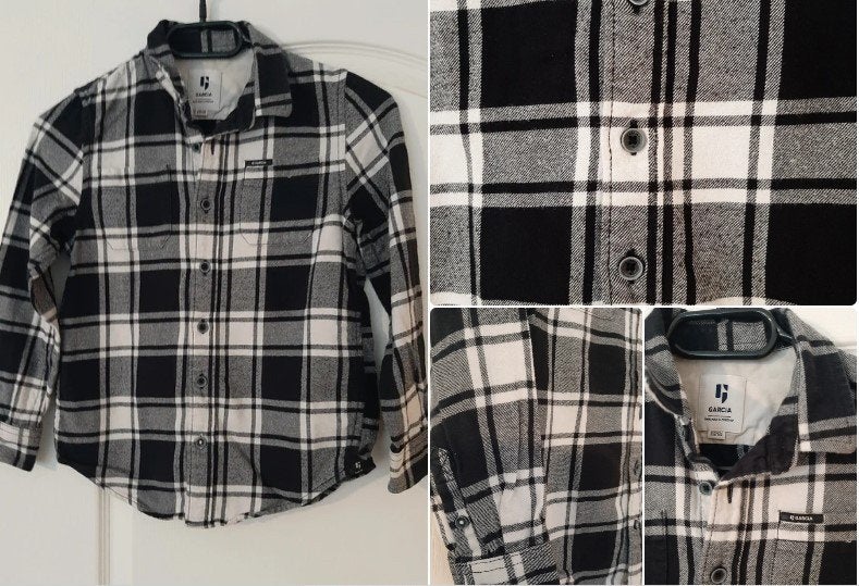 Chemise en flanelle Garcia 128/134, Garçon, Enlèvement ou Envoi, Chemise ou Chemisier, Comme neuf