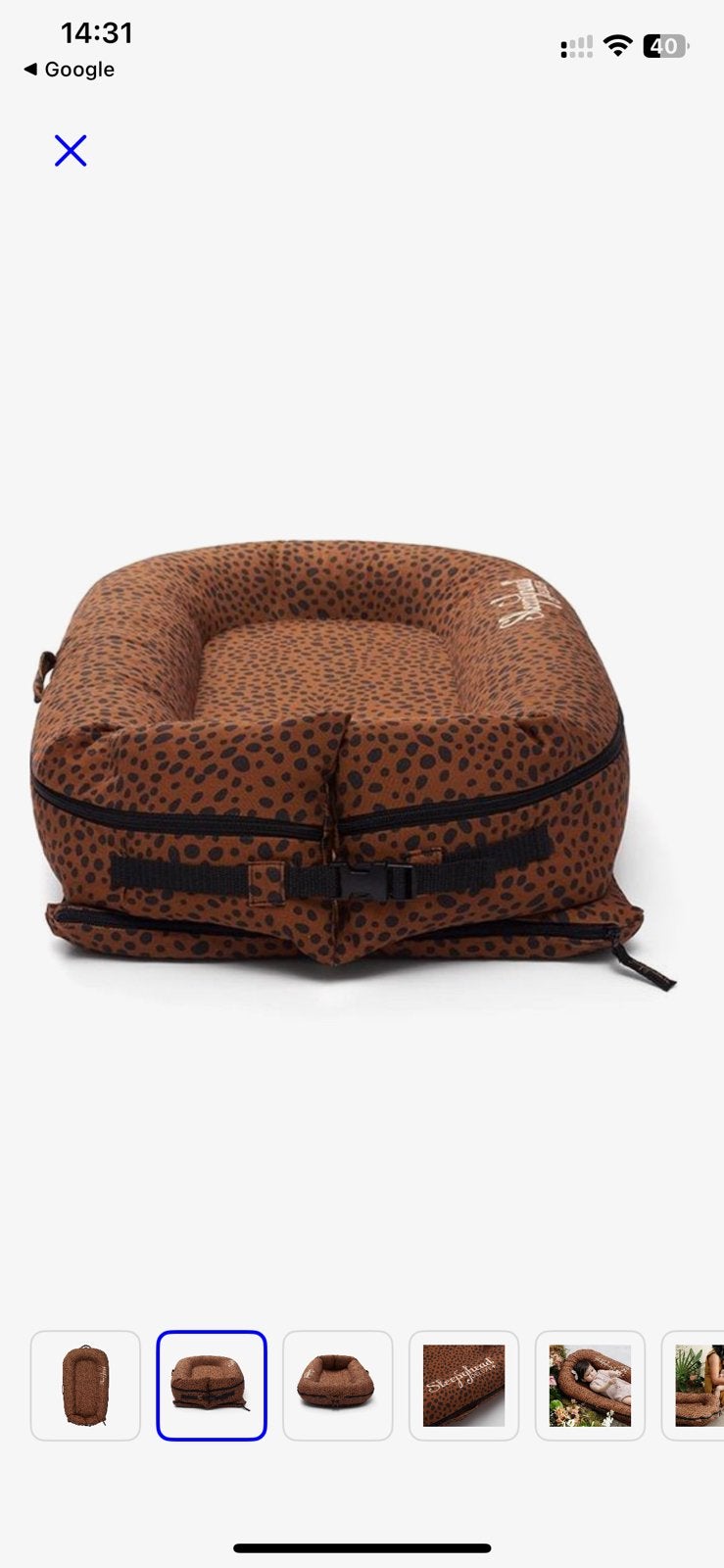 Babynestje sleepyhead deluxe, Kinderen en Baby's, Ophalen of Verzenden, Zo goed als nieuw