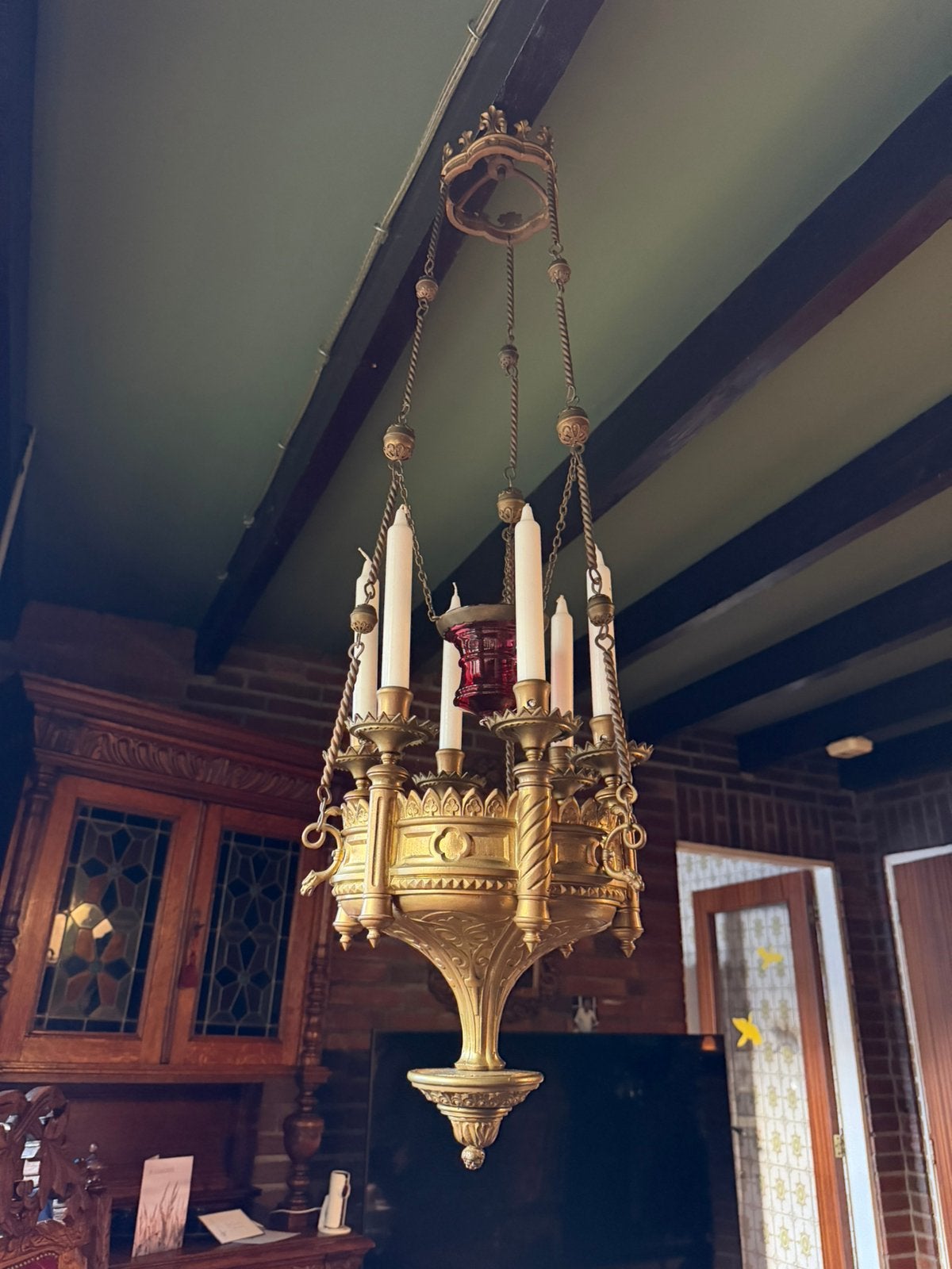 Godslamp, Enlèvement, Utilisé, Métal, Antiek