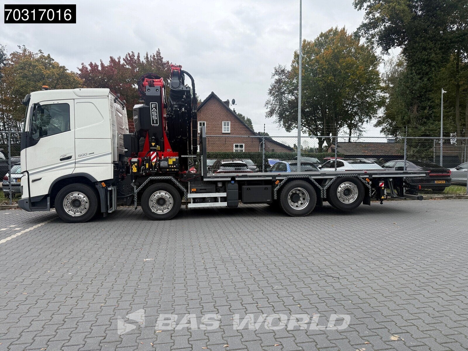 Volvo FH 500 8X2 NEW! FASSI F705R2.28 HXP Techno Crane + L22, Auto's, Automaat, Euro 6, Wit, Bedrijf