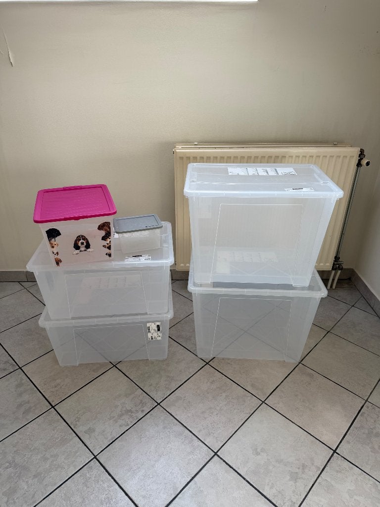Boîtes transparentes, Enlèvement, Comme neuf
