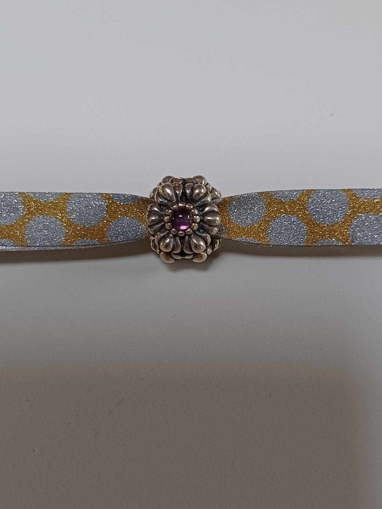 Originele Pandora bedel 925 zilver Amethist zie objecten, Bijoux, Sacs & Beauté, Bracelets à breloques, Pandora, Enlèvement, Utilisé
