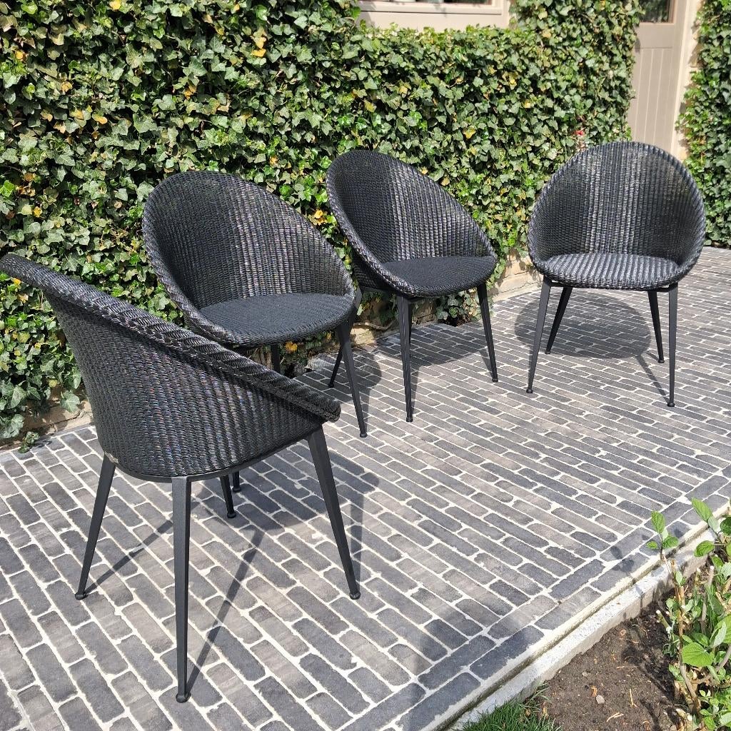 6 Vincent Sheppard stoelen - model Jack, Huis en Inrichting, Ophalen, Overige materialen, Zwart, Zo goed als nieuw