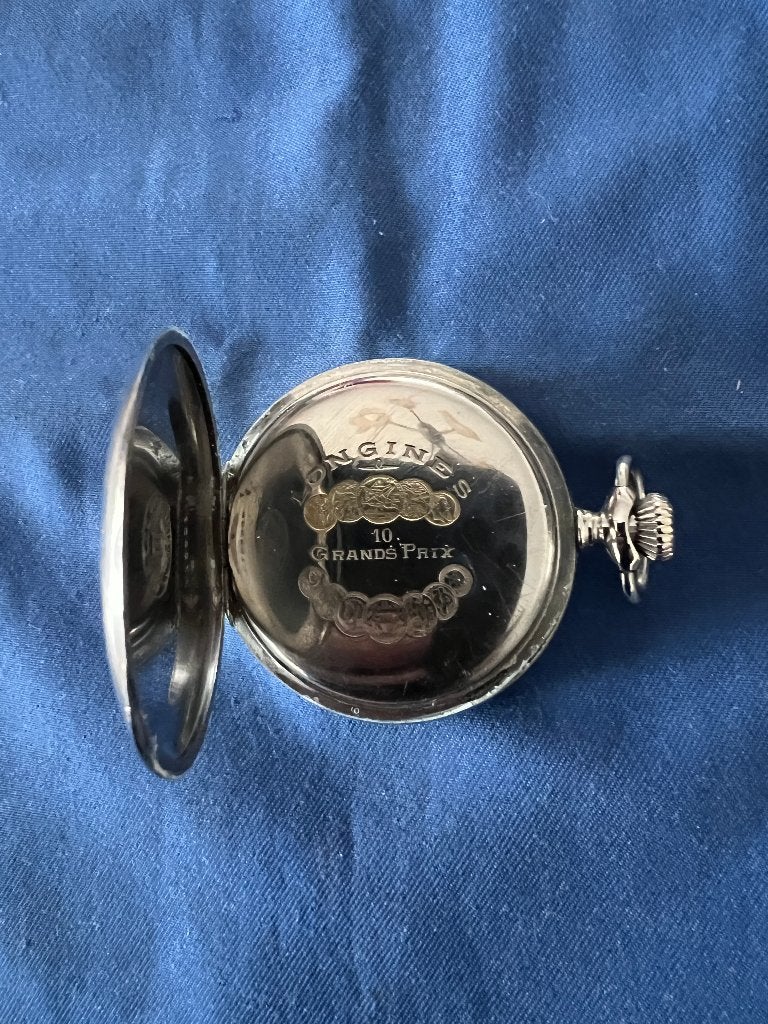 Longines Vintage Opwindbaar Zakhorloge, Enlèvement, Acier, Montre de poche, Longines