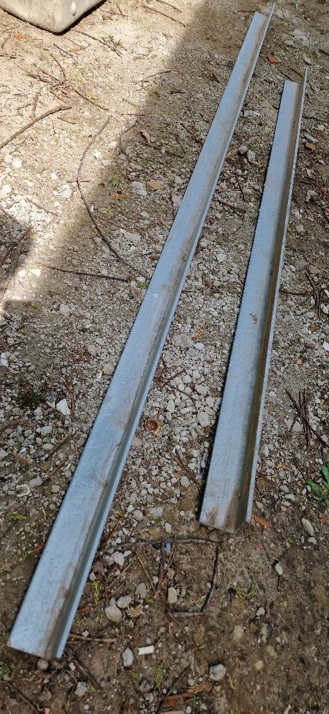 Stalen hoeklijnen / L-profiel 80x80x8 mm - lengte 3m en 2,1m, Ophalen, Zo goed als nieuw, IJzer