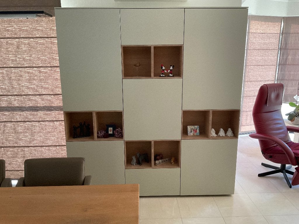 KARAT PLUS KAST MET EIKEN VAKKEN NATURAL, Huis en Inrichting, Ophalen, Met deur(en), 150 tot 200 cm, Zo goed als nieuw