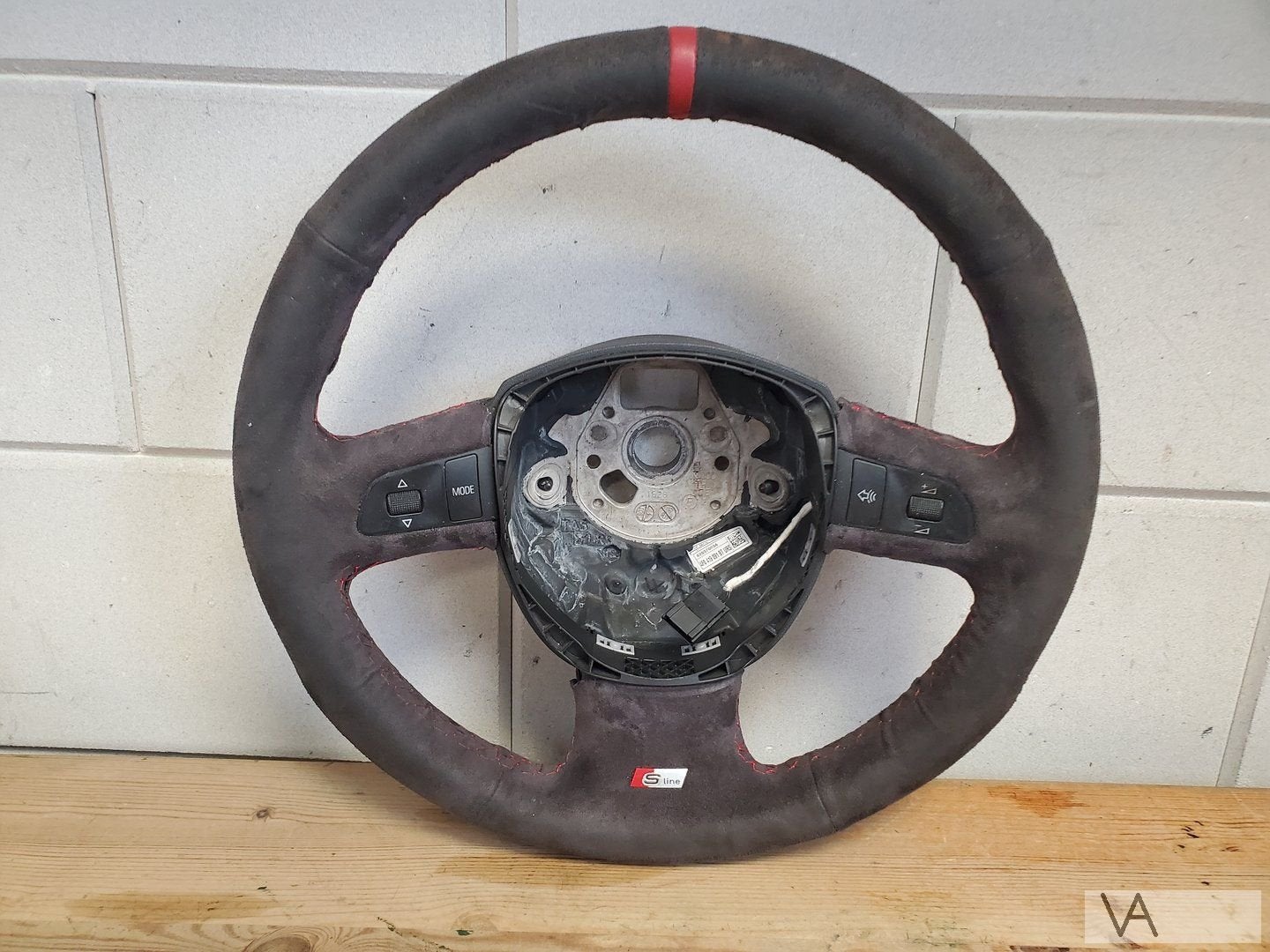 Audi A4 04-08 en A6 04-11 stuur S line met knoppen ALCANTARA, Gebruikt, -, -, -