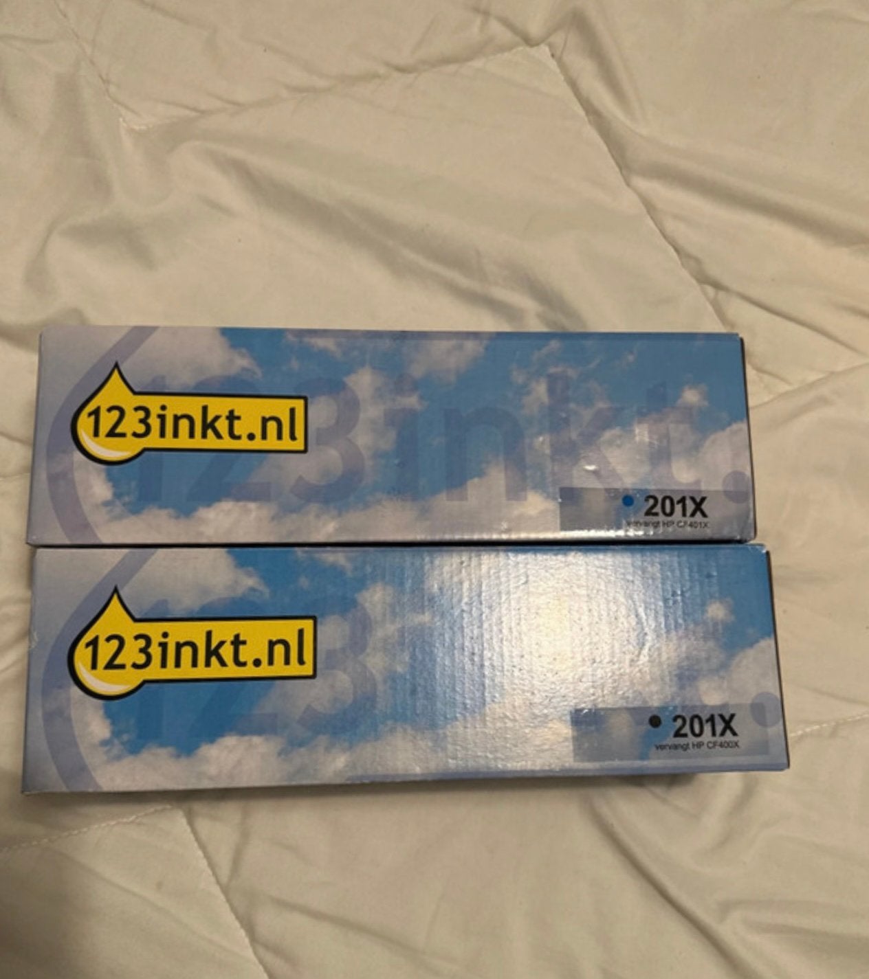 HP 201X Toners – Zwart & Cyaan ️, Ophalen of Verzenden, Zo goed als nieuw, Toner