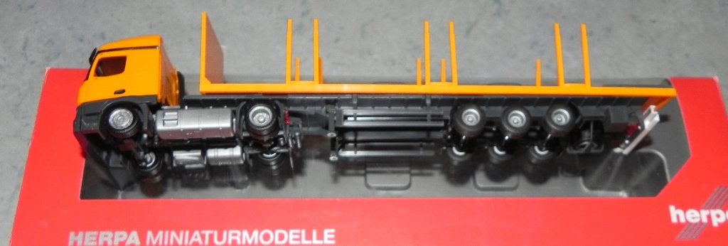 1 SEMI REMORQUE MB ACTROS HERPA H0 MERCEDES BENZ 1/87, Enlèvement ou Envoi, Neuf, Bus ou Camion, Herpa