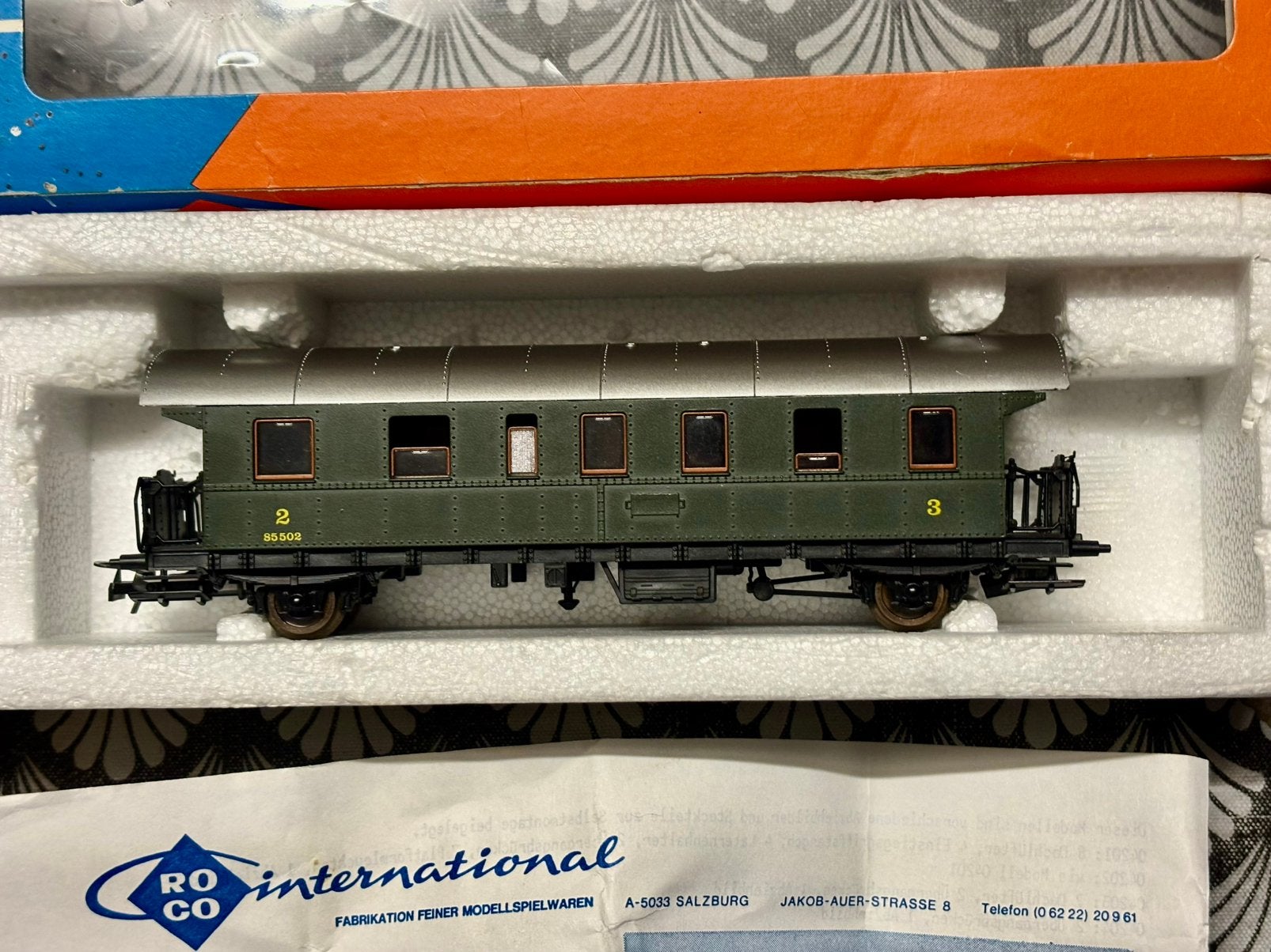 ROCO NMBS HO 4202E personenwagen, Ophalen of Verzenden, Zo goed als nieuw, Wagon, Roco