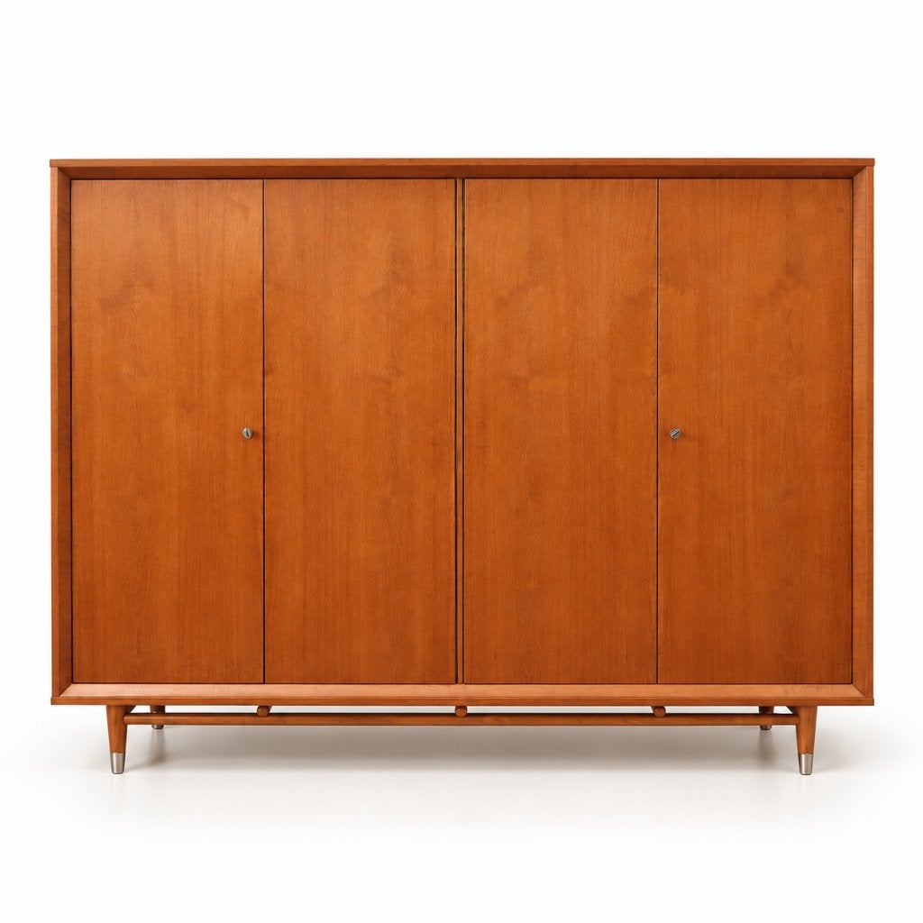 Vintage design kledingkast linnenkast jaren '60 '70 retro, Ophalen of Verzenden