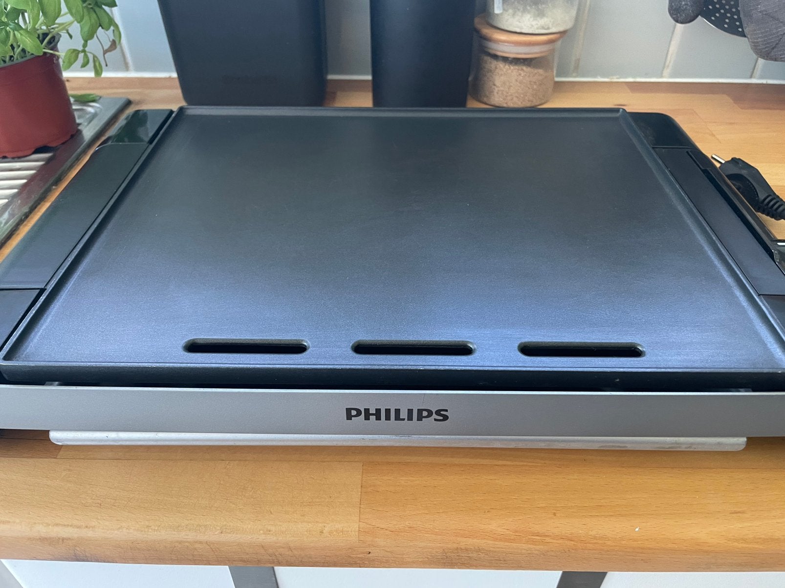 Plancha Philips, Elektronische apparatuur, Grillplaten, Ophalen of Verzenden, Gebruikt
