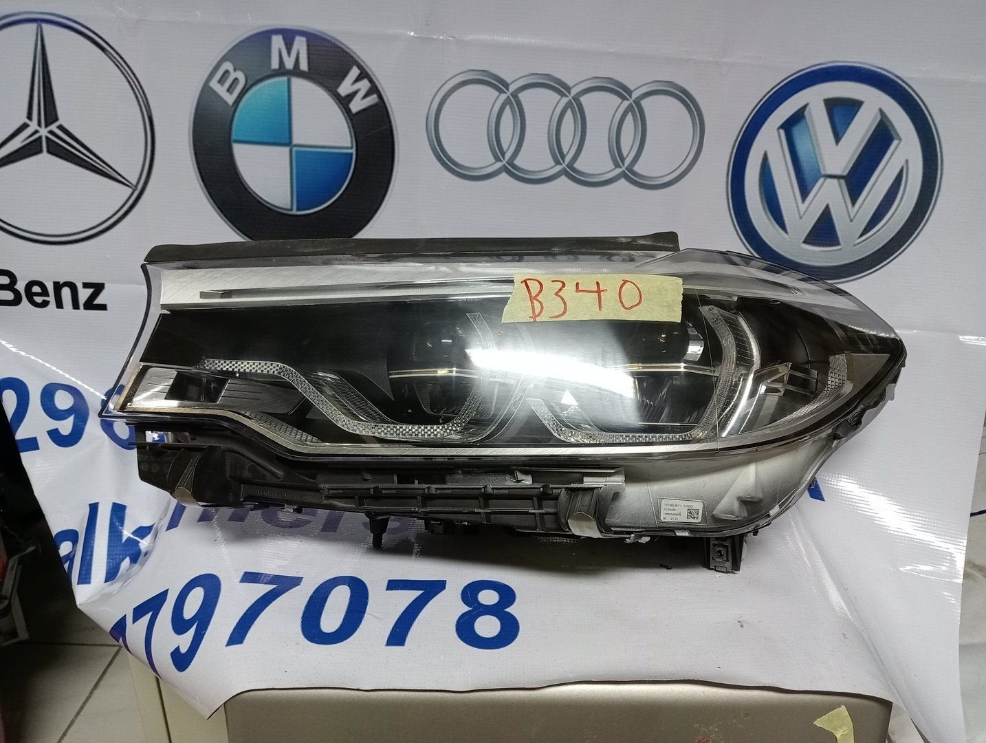 BMW 5 Serie koplamp links 8499121-01, -, Utilisé, -, Enlèvement ou Envoi