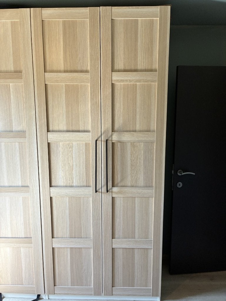 Kastdeuren Ikea PAX Bergsbo wit gelazuurd eikeneffect, Ophalen, Overige materialen, 200 cm of meer, 50 tot 100 cm