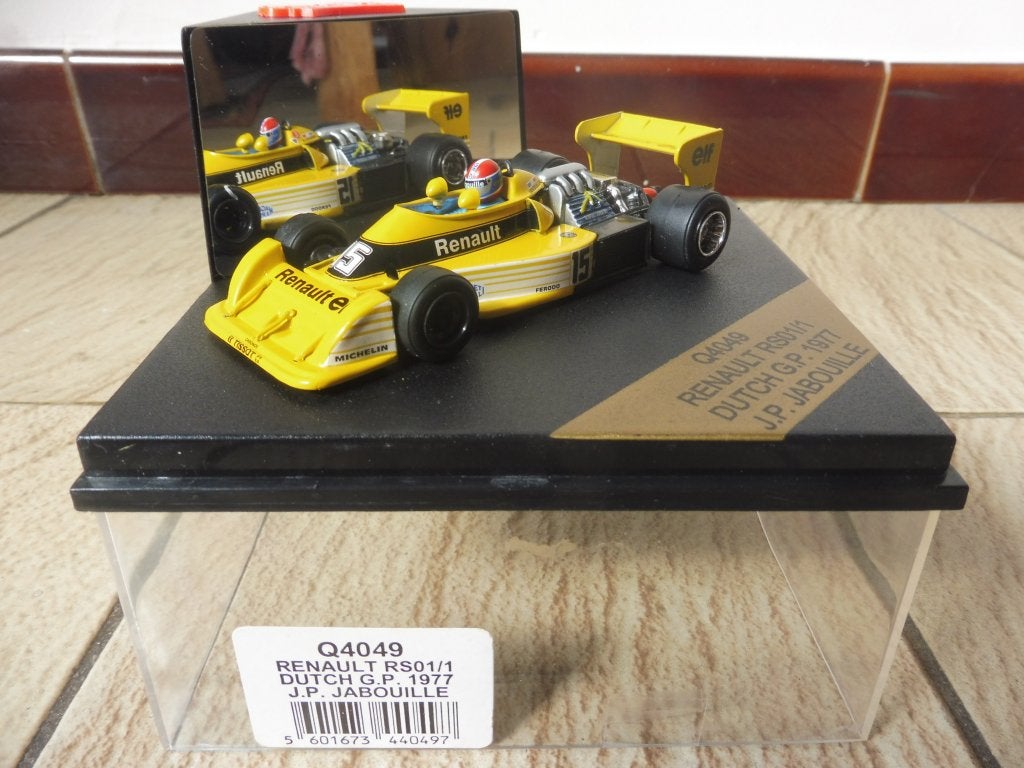 1:43 Quartzo Renault RS01-1 F1 #15 Dutch GP 1977 Jabouille, Enlèvement ou Envoi, Utilisé, Voiture, Autres marques