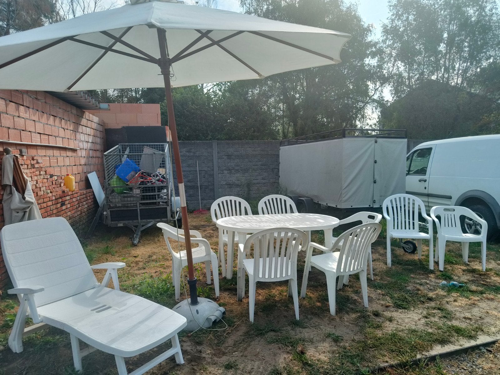 compleet tuinset, Jardin & Terrasse, Enlèvement, Salons de jardin