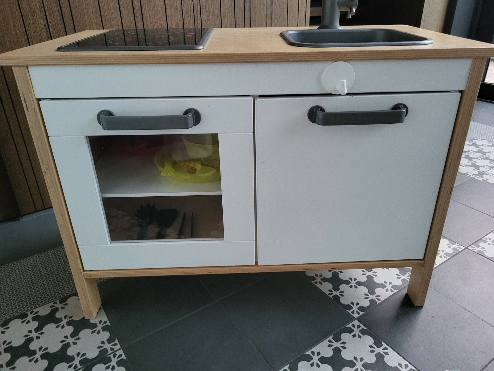 speelgoed keukentje Ikea, Ophalen
