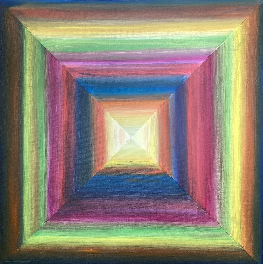 Peinture sur toile abstraite cadre tableau schilderij, Abstrait, Peint à la main, Peinture acrylique, Autres matériaux