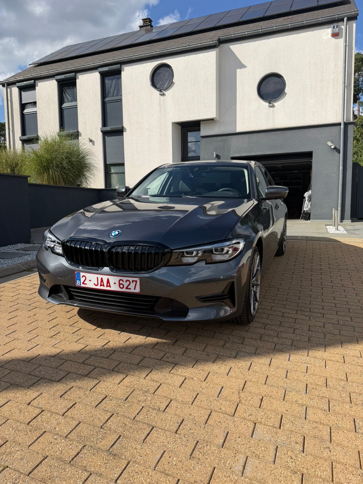 BMW 320e G20, Autos, Cuir, Argent ou Gris, Euro 6, Noir