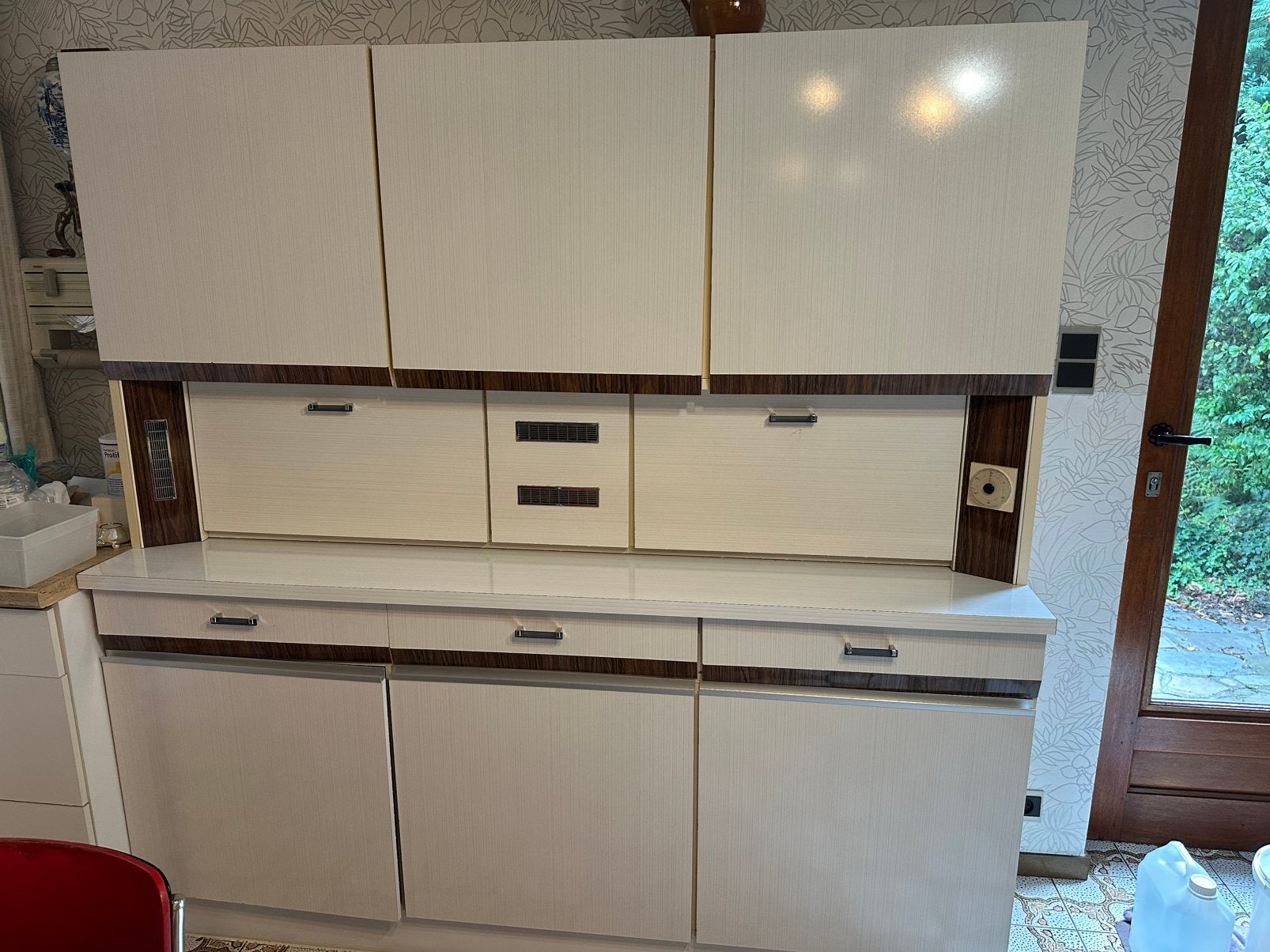 Magnifique meuble cuisine vintage formica, Enlèvement, Comme neuf