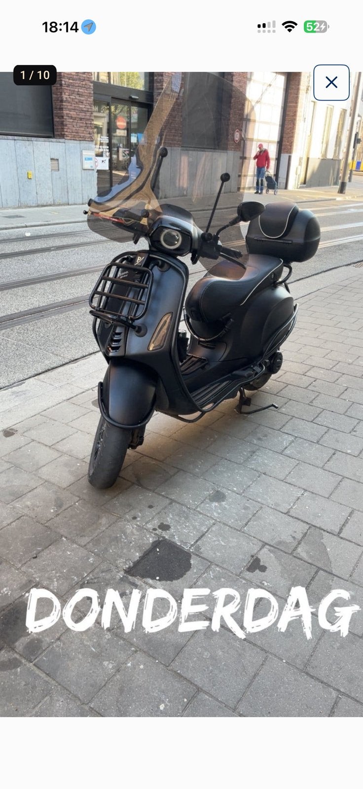 Hooge smokey windscherm vespa sprint, Ophalen, Zo goed als nieuw