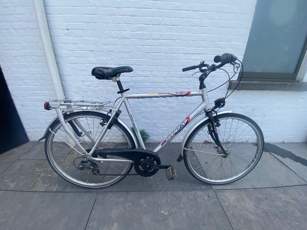 Herenfiets in heel goede staat, Fietsen en Brommers, Gebruikt, Velgrem, Versnellingen, 65 cm of meer