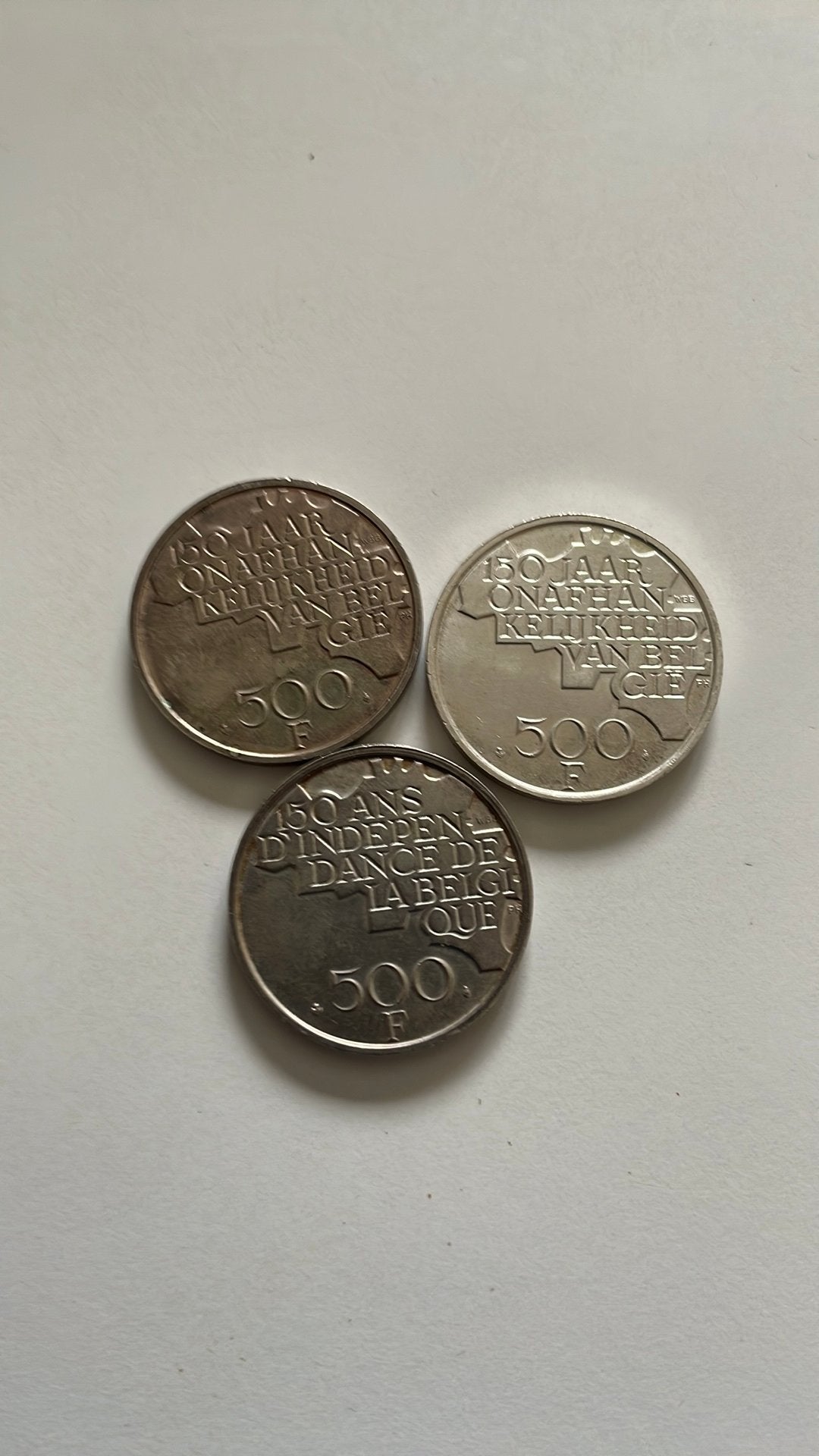 Munten 500 Frank België, Postzegels en Munten, Munten | België, Ophalen of Verzenden, Zilver