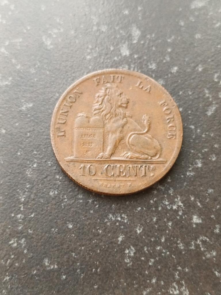 Zeer mooie 10 centiem 1833 Léopold premier, Ophalen of Verzenden, Geboorte of Huwelijk, Overig, Losse munt