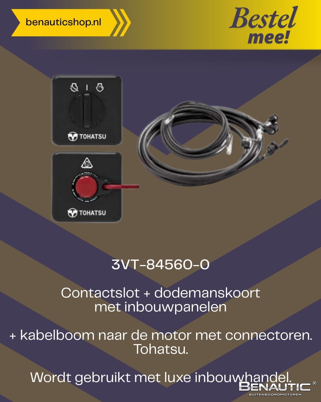 Accessoire ORIGINELE Tohatsu motorkabelboom 3VT-84560-0 met, Watersport en Boten, -, -, Nieuw, Ophalen of Verzenden