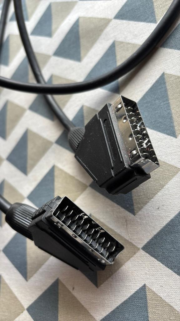 Zwarte scart-kabel, Ophalen of Verzenden, Zo goed als nieuw