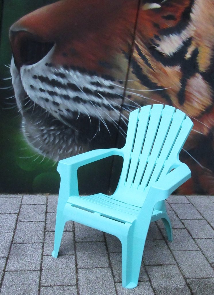 Loungestoelen Maryland Set 5 stuks Turquoise, Ophalen, Nieuw, Kunststof, Stapelbaar