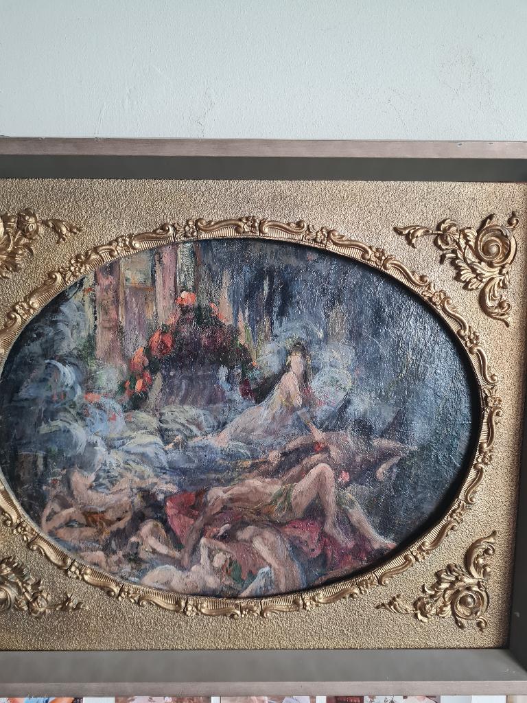 Tableau XIXè-étude pour Orphée-rare-, Antiquités & Art, Envoi