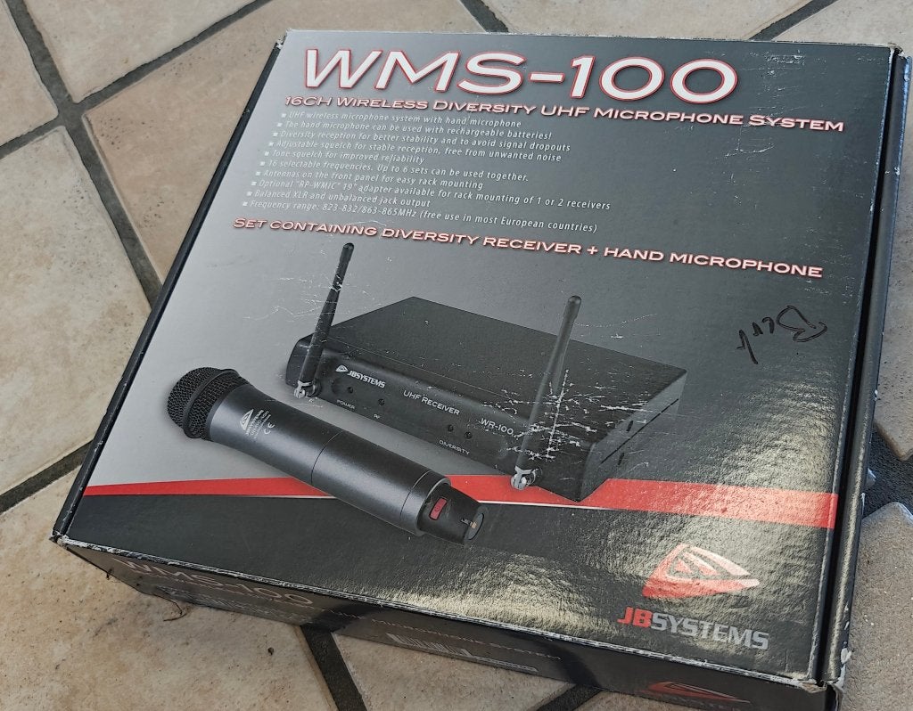 Jbsystems draadloze micro, Muziek en Instrumenten, Microfoons, Ophalen of Verzenden, Zo goed als nieuw, Draadloos