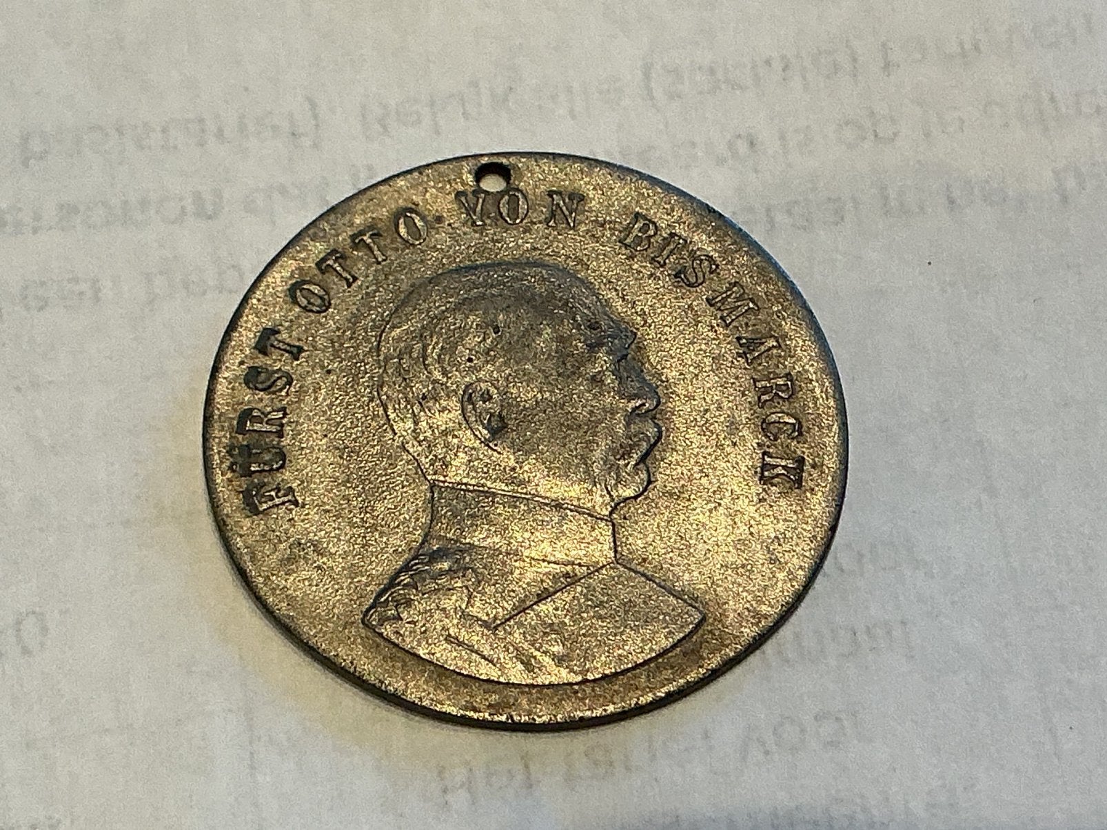 Duitsland medaille Otto von Bismarck 1870, Postzegels en Munten, Munten | België, Ophalen of Verzenden