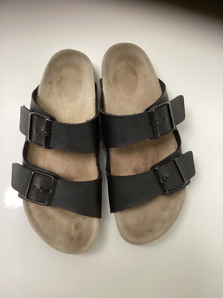 Birkenstock sandalen maat 39, Kleding | Dames, Schoenen, Zwart, Zo goed als nieuw, Birkenstock, Sandalen of Muiltjes