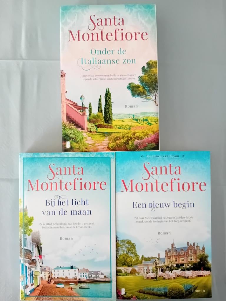 Santa Montefiore  - De tuinen van Devon 3 delen, Boeken, Ophalen of Verzenden, Zo goed als nieuw