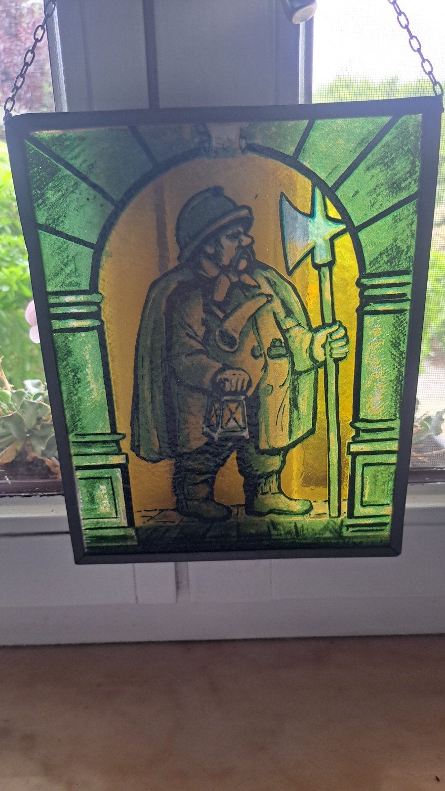Mooi vintage glasraam, Ophalen