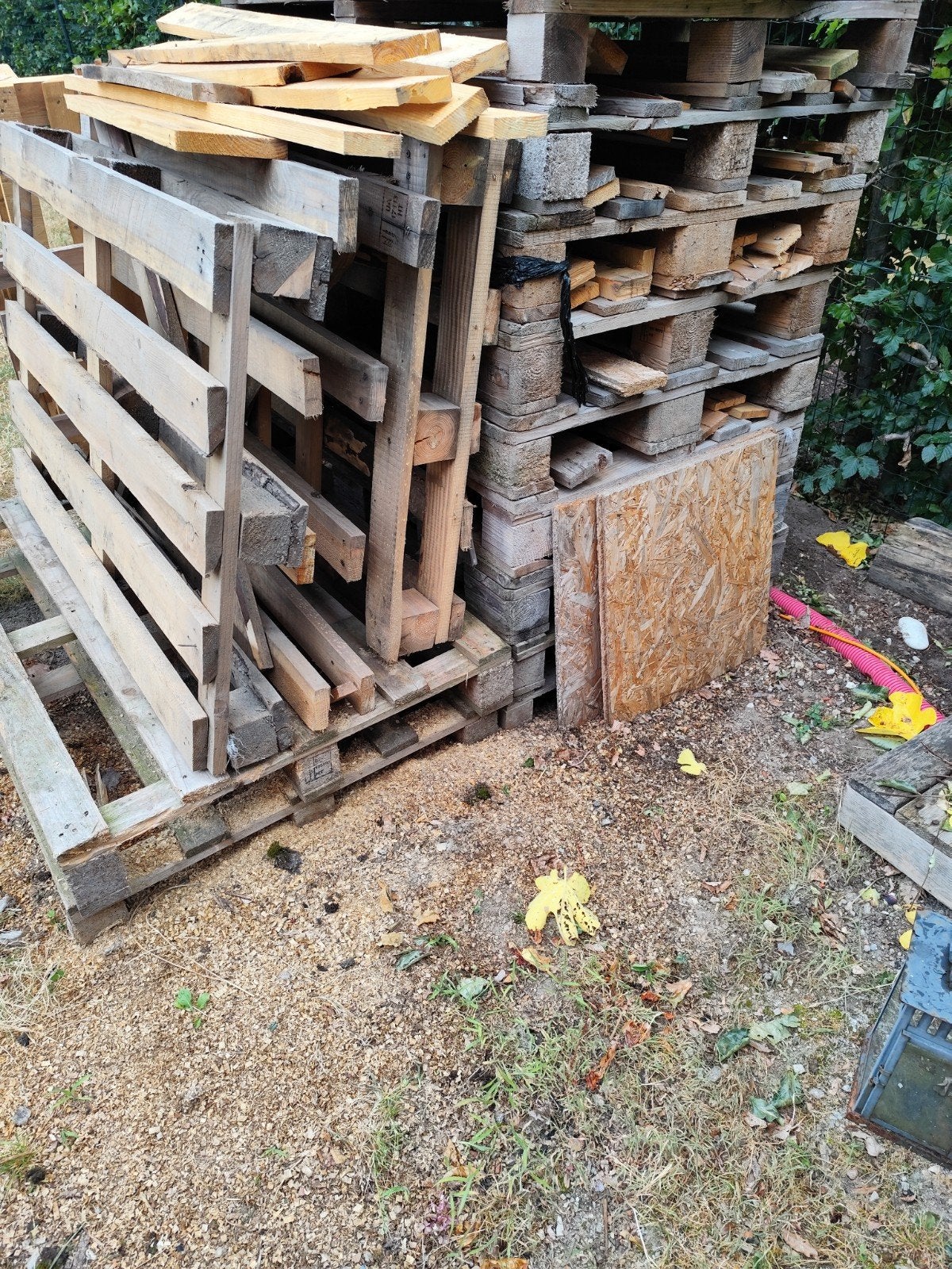hout gratis, Ophalen